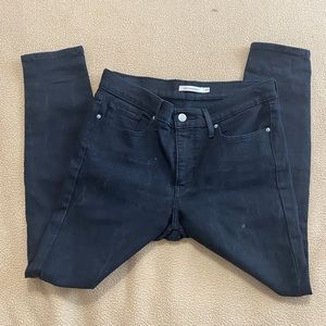 levi 311 shaping skinny jeans black